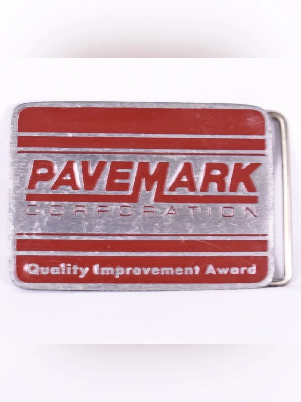Vintage Pavemark Corporation Award Belt Buckle